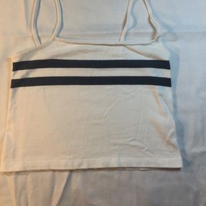 Cute tank top with navy stripes